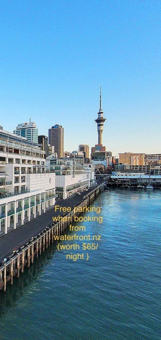 Waterfront Seaview Hotel Apartment - Same Building Block As Auckland Hilton Экстерьер фото